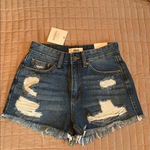 Denim jean shorts